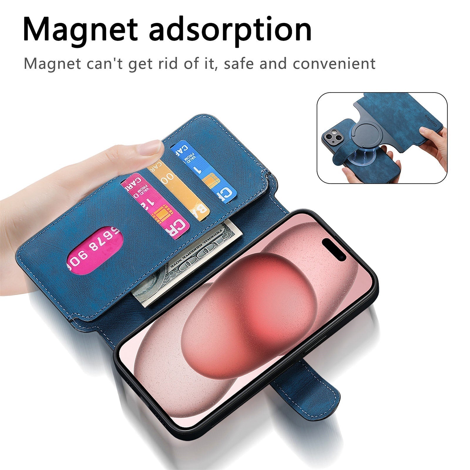 Avtakbart Magsafe 2-i-1-telefonveske