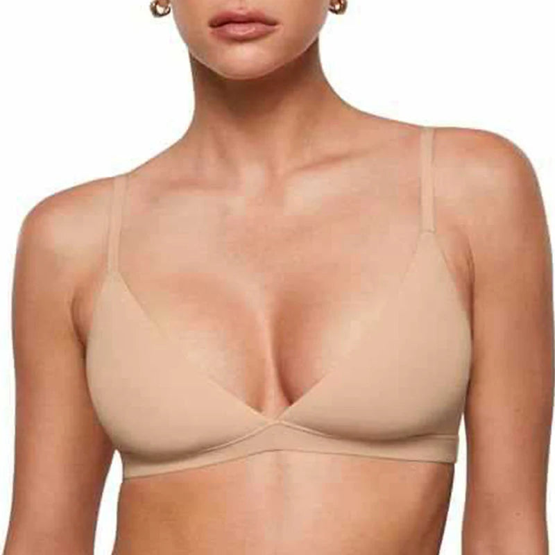 💞Triangel-bralette uten bøyle med gelé-støtte for kvinner