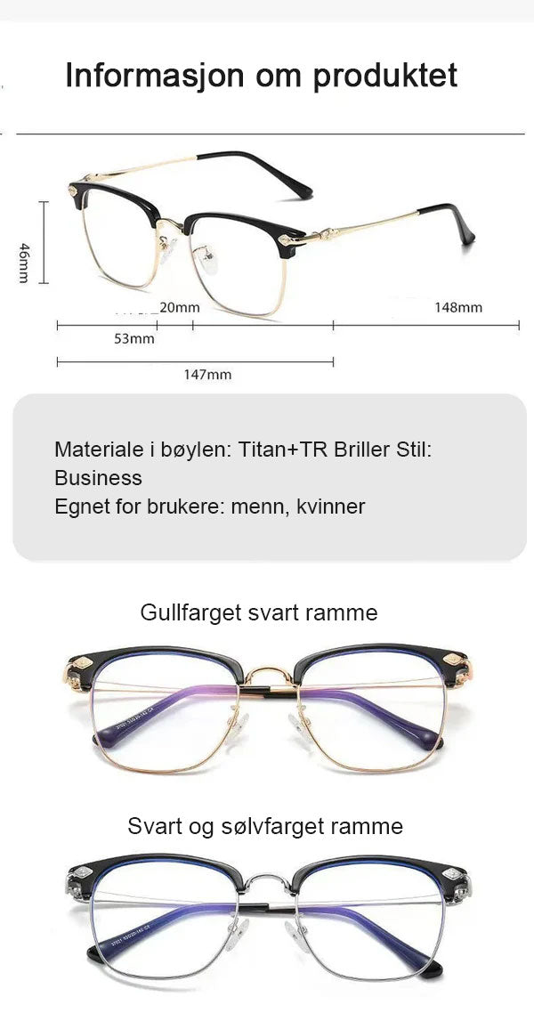 🔥Hot Sale🔥Ultralette anti-blå presbyopiske briller