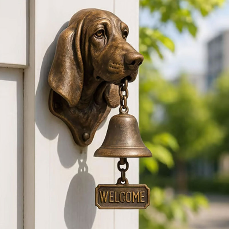 🐶 Velkomstringeklokke med hundetema