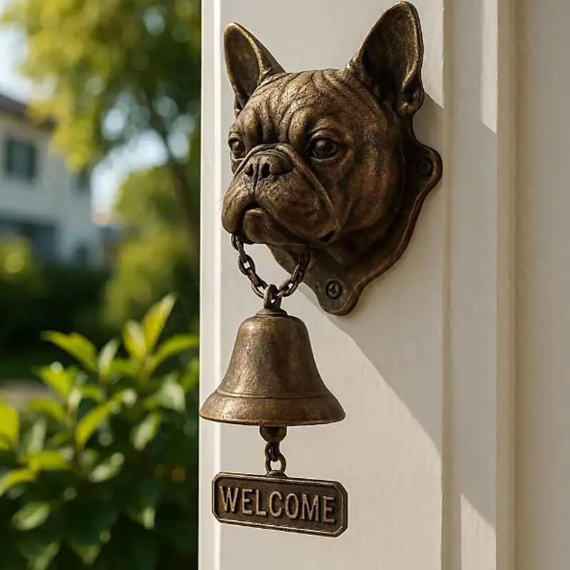 🐶 Velkomstringeklokke med hundetema