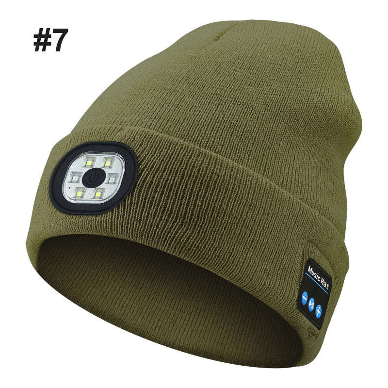 Bluetooth LED Strikket lue