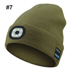 Bluetooth LED Strikket lue