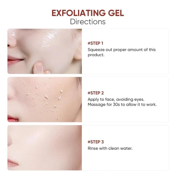 Rensende enzym-eksfolierende gel