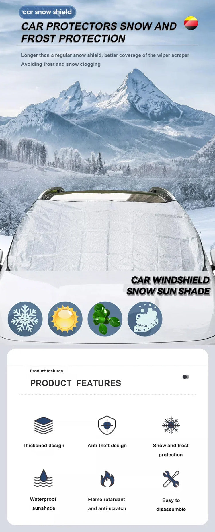 Magnetisk snøbeskyttelse til bi