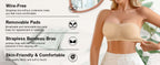 🔥Last day ❤️Naadloze stroppeløs bandeau-bh med lukking foran