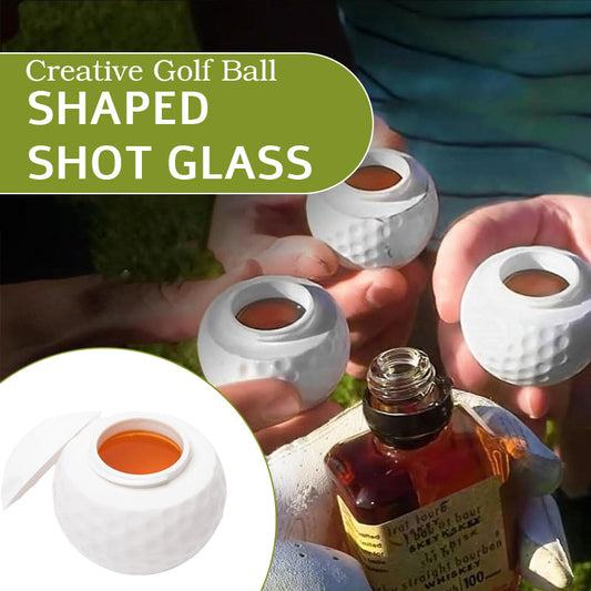 Kreativt shotglass formet som en golfball