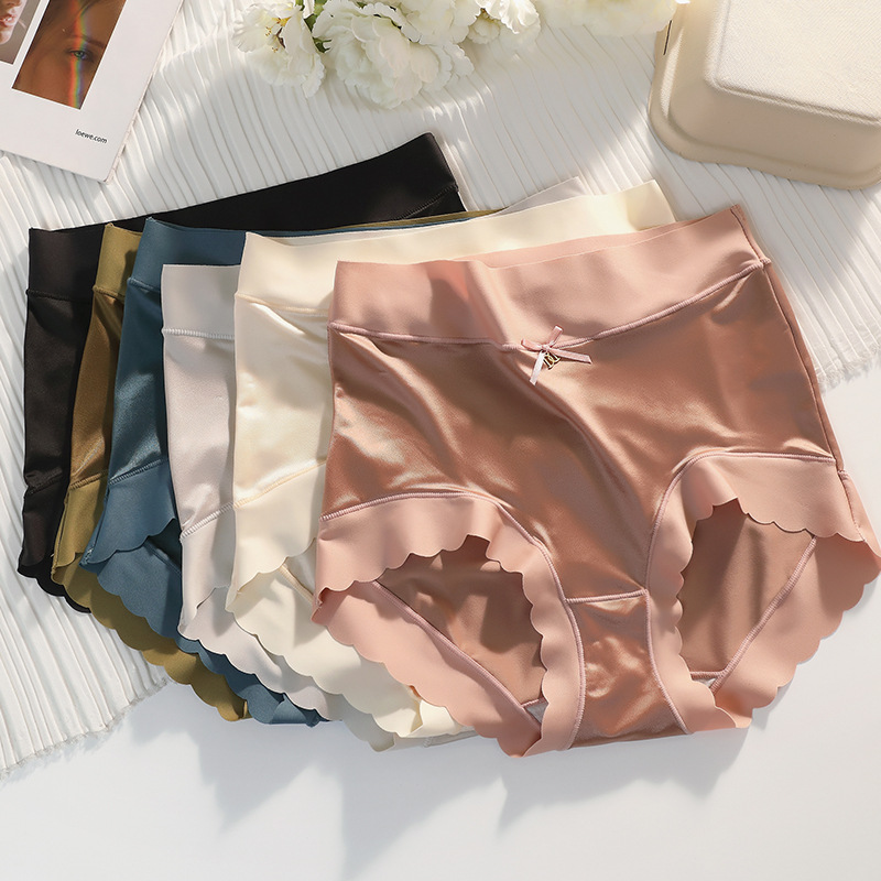 (🎁 2025 nyttår varmt salg 70% rabatt🎁) Pay1 Get 2 (3pack) Premium Satin Antibakteriell Ice Silk Fuktabsorberende truser