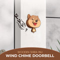 Shiba Inu vindklokke av tre