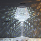 Bordlampe i krystall