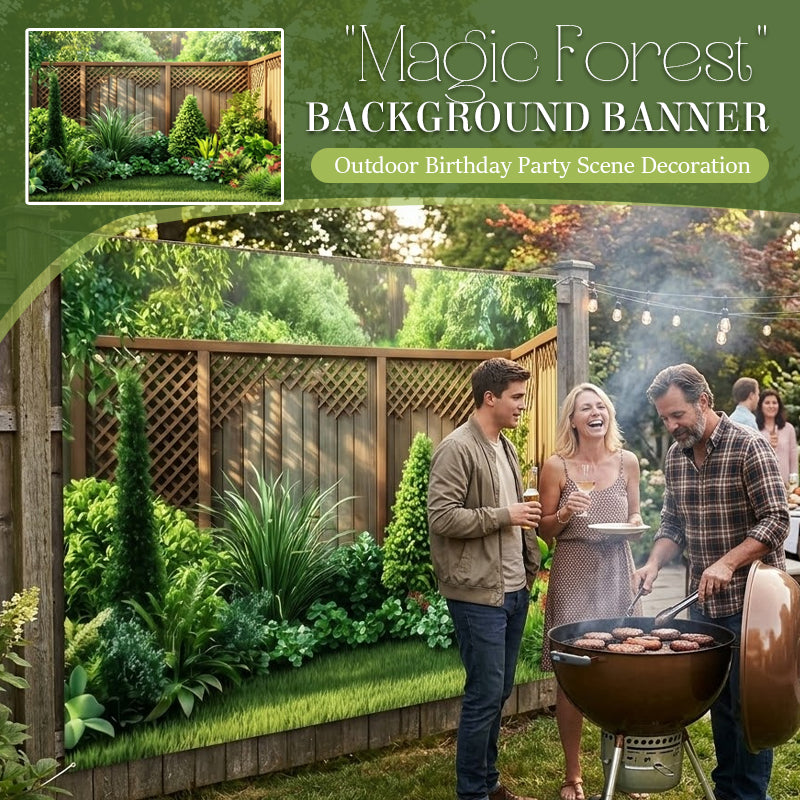 🌲🌸 Gjør hagen din om til en fortryllet skog – ett banner, uendelig skjønnhet! ✨