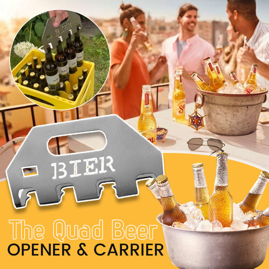 Quad-ølåpneren og -bæreren