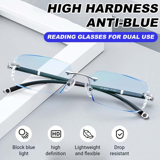 HØY HARDHET ANTI-BLÅ LESEBRILLE FOR DOBBEL BRUK