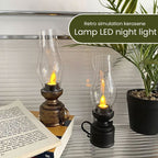 💫Retro simulering parafinlampe LED nattlys💫