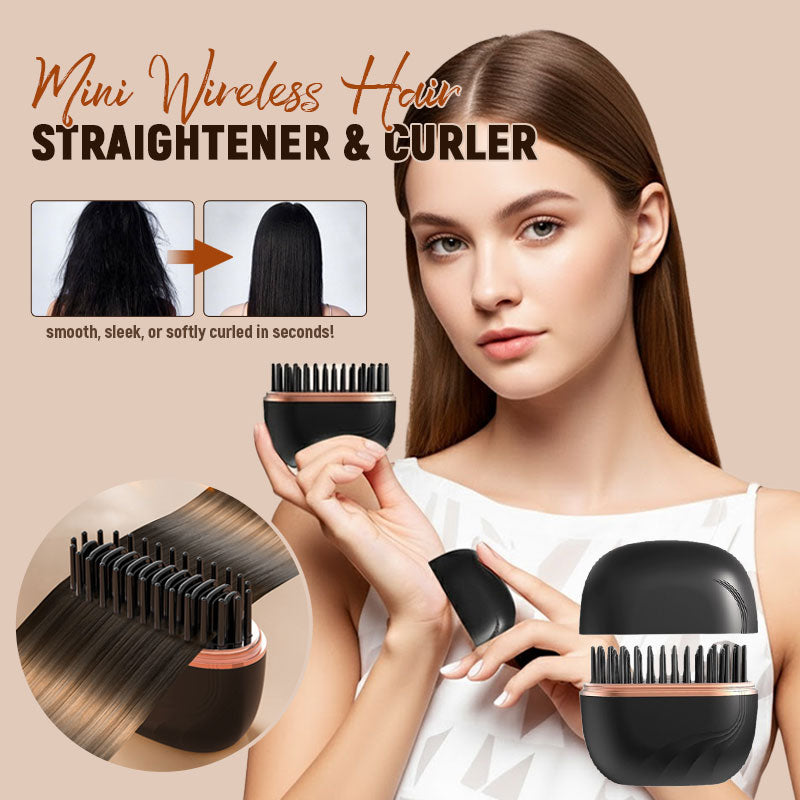 💇♀️ Mini trådløs hårrettetang og krølltang 💕