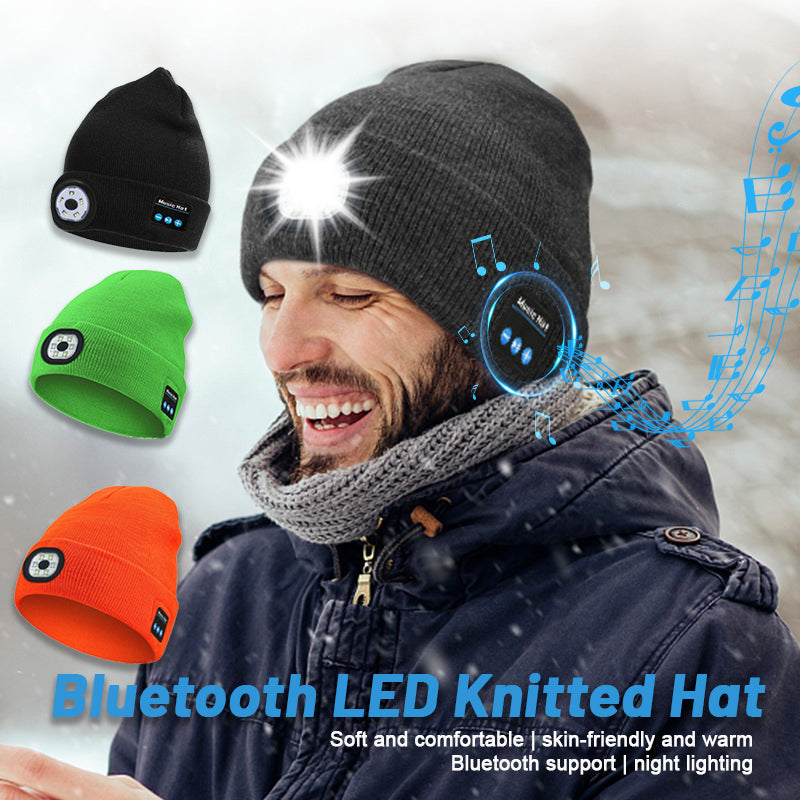 Bluetooth LED Strikket lue