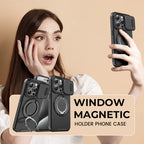 Telefonveske med magnetisk vindusbrakett