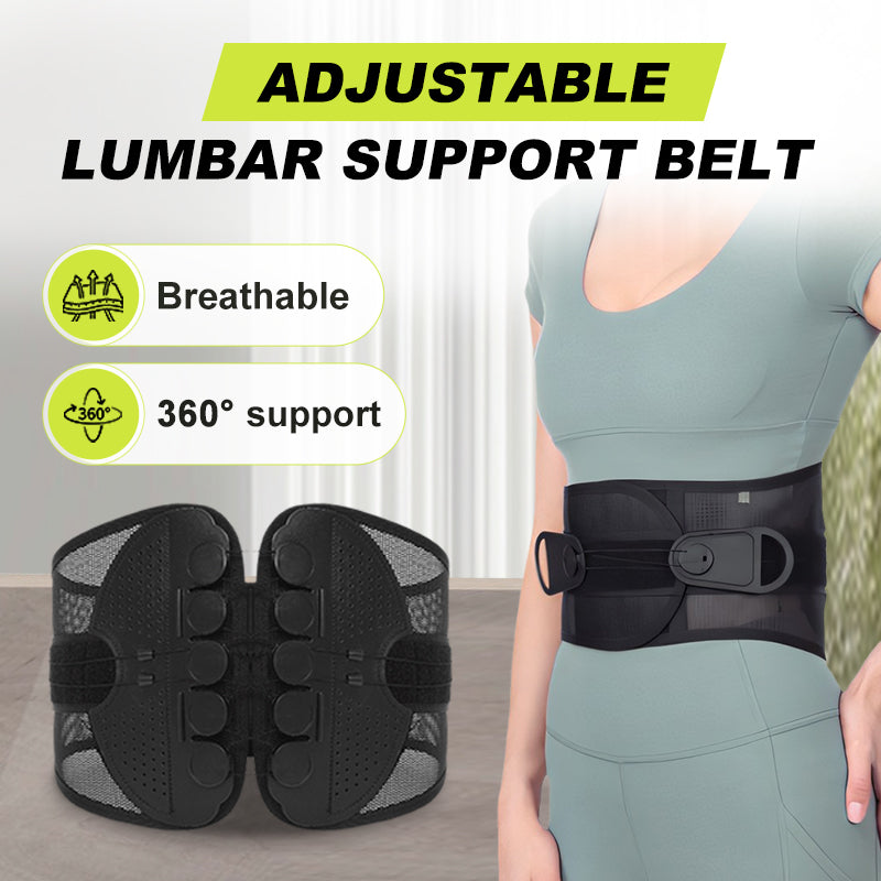 Justerbart korsryggstøttebelte for korsryggen