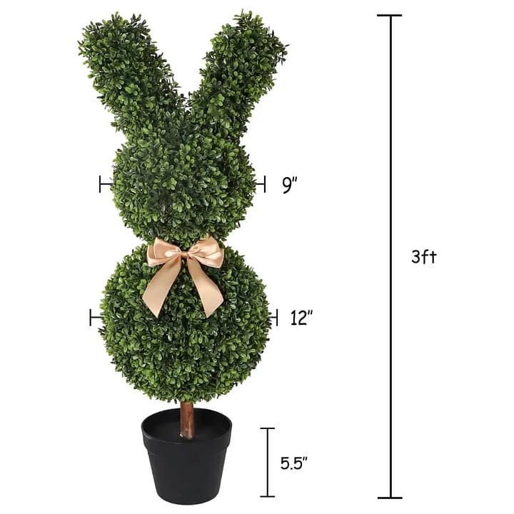 {Gratis Frakt}🌳🐇Håndlaget kanin formet som et tre💥