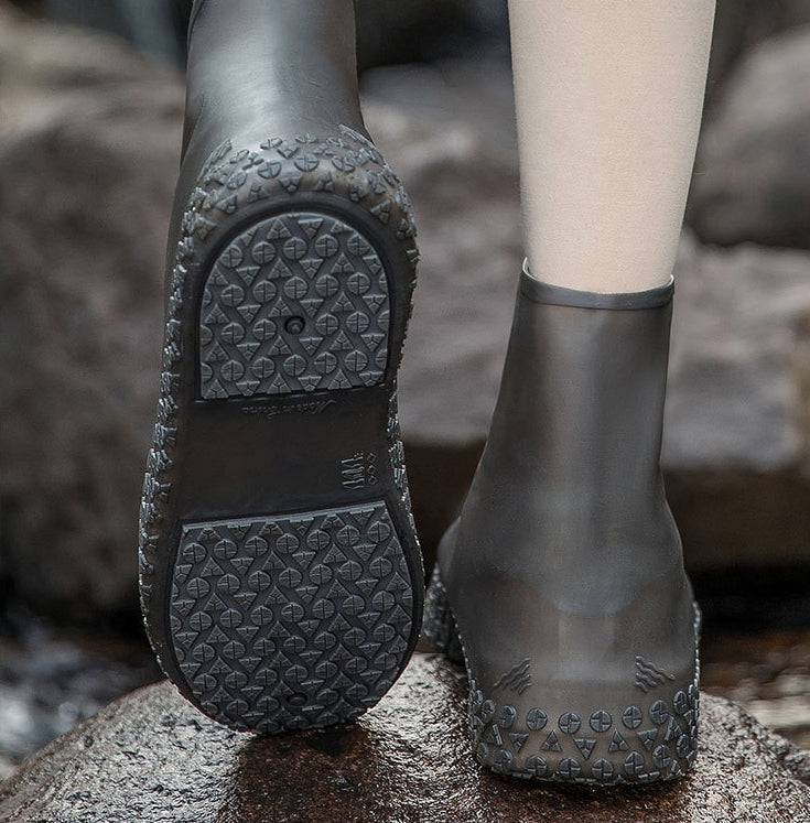 👟💧 Slitesterke regnskoovertrekk — vanntette, sklisikre og sammenleggbare for friluftseventyr