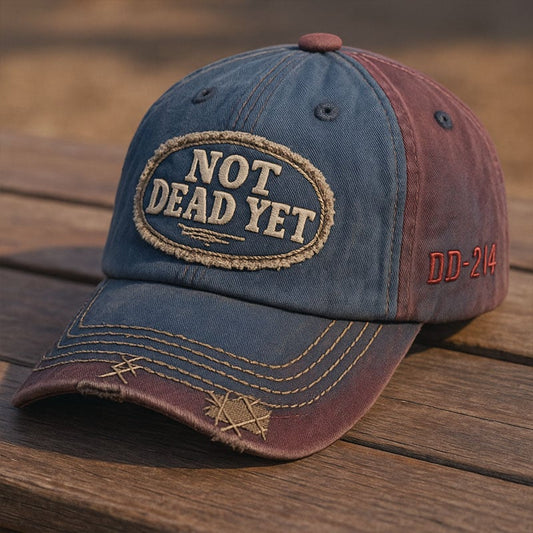 IKKE DØD ENNÅ - Vintage vasket baseballcaps