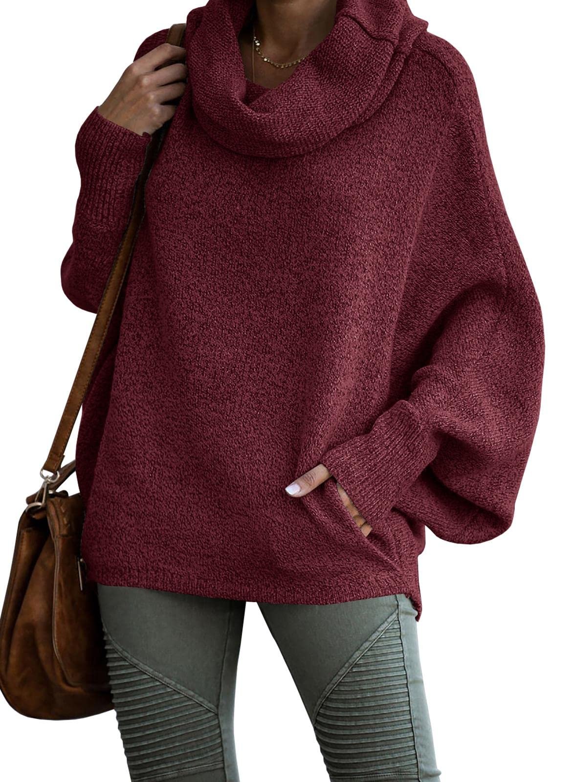 {Gratis Frakt}✨Gensere med cowl-hals for damer med lommer