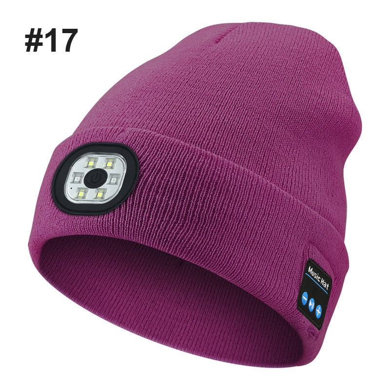Bluetooth LED Strikket lue