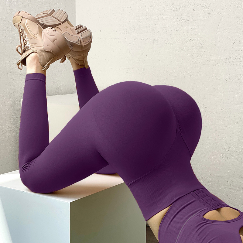 Yoga-bukser med slankende rumpeløft