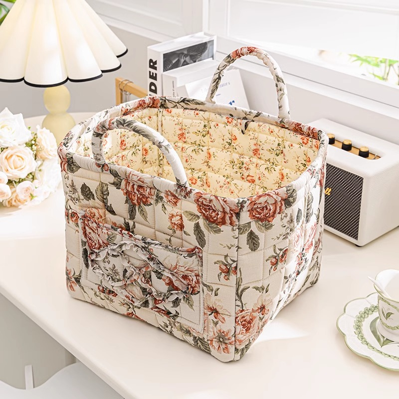 Boho Oppbevaringskurv i stoff