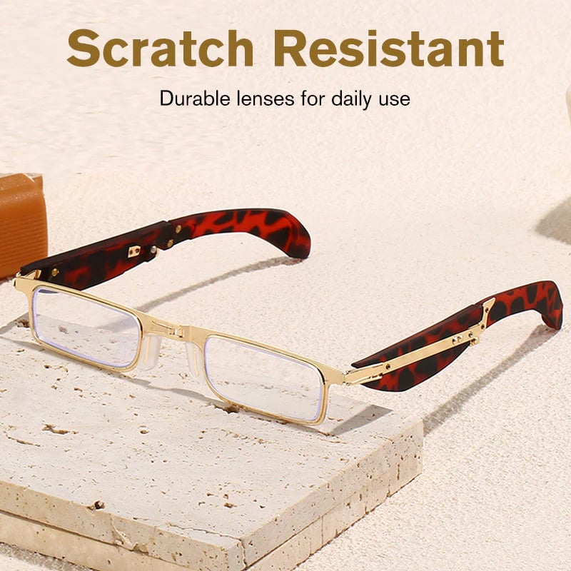 (🎁49 % rabatt på siste dag)👓 Sammenleggbare lesebriller med blålysfilter og etui