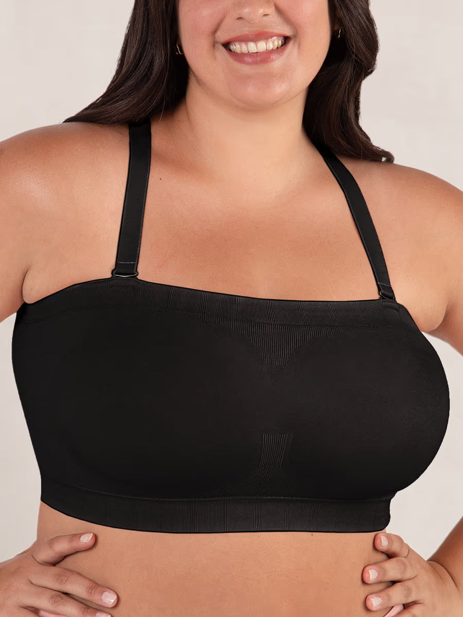 Vendbar stroppeløs bandeau-BH