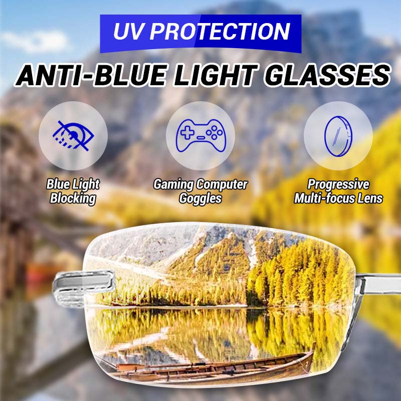 HØY HARDHET ANTI-BLÅ LESEBRILLE FOR DOBBEL BRUK