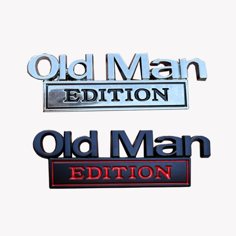 🚗 Old Man Edition bilemblem