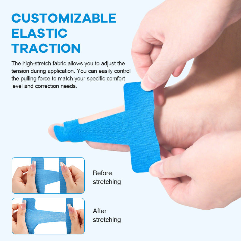 Ferdigskåret kinesiologitape for hallux valgus