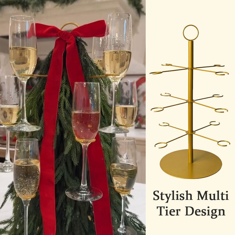 🎉 Juledisplay i flere nivåer – perfekt for desserter og dekorasjoner