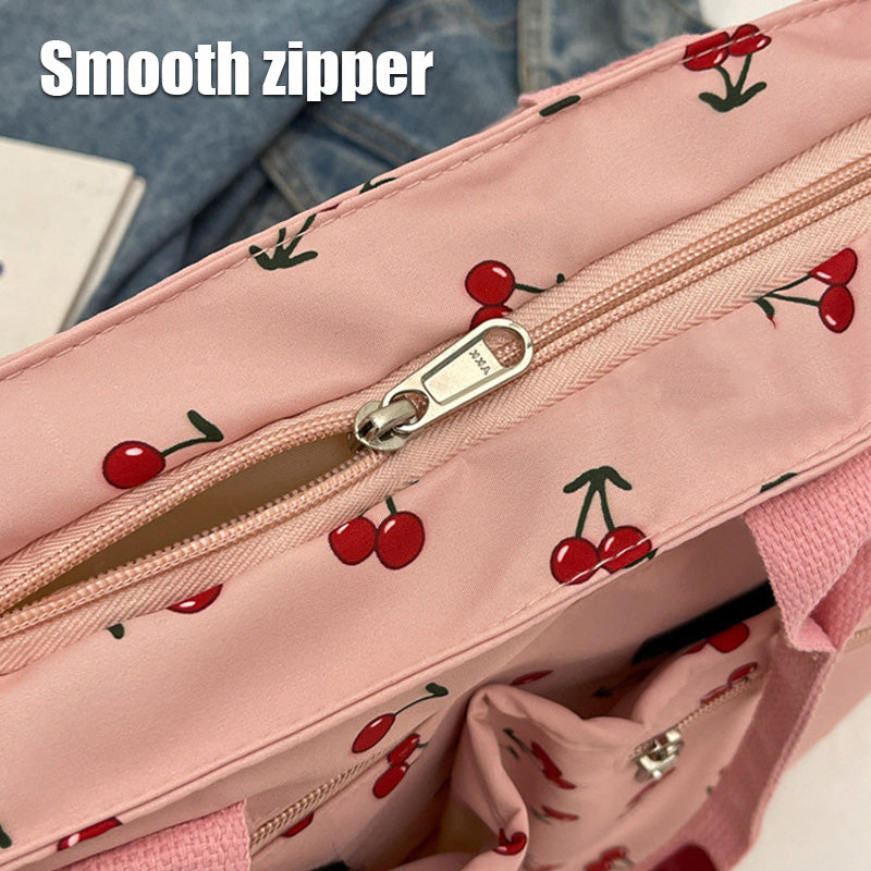 🍒Bag med kirsebærtrykk