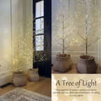 🎄✨LED-opplyst juletre med kvist