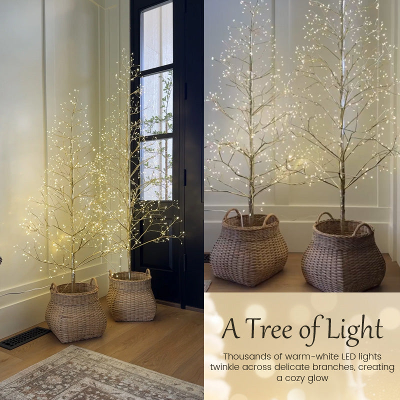 🎄✨LED-opplyst juletre med kvist
