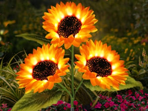🌻Fabrikk direkte salg 49% avslag - 🌞Solar LED-solsikkehagelys - 29,6 tommer / 74 cm