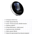 📱 Pixel Touch digital badgeskjerm – 📸 500 mAh lettvektsbilde for foto/video/GIF-er