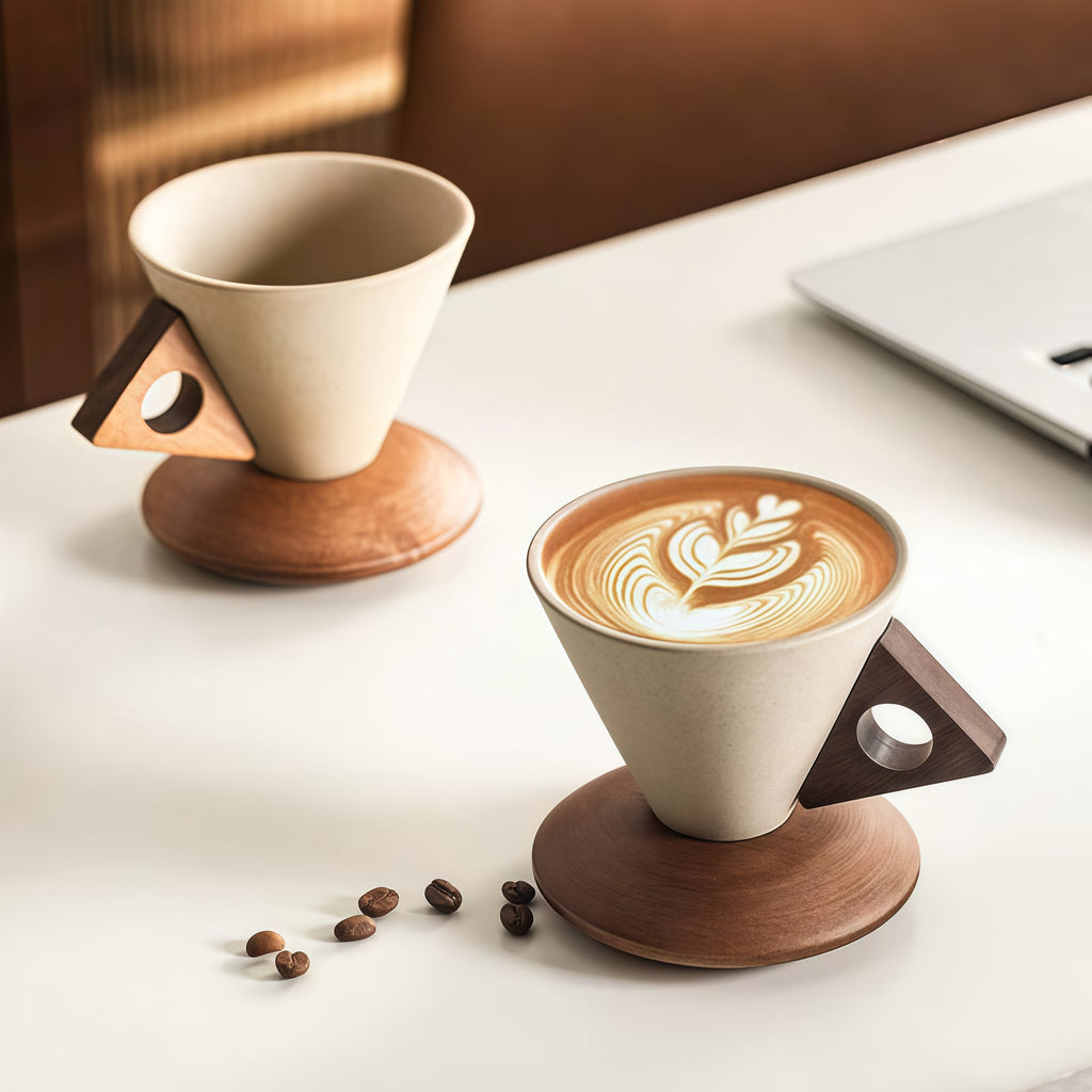 ☕Elegant konisk kaffekopp