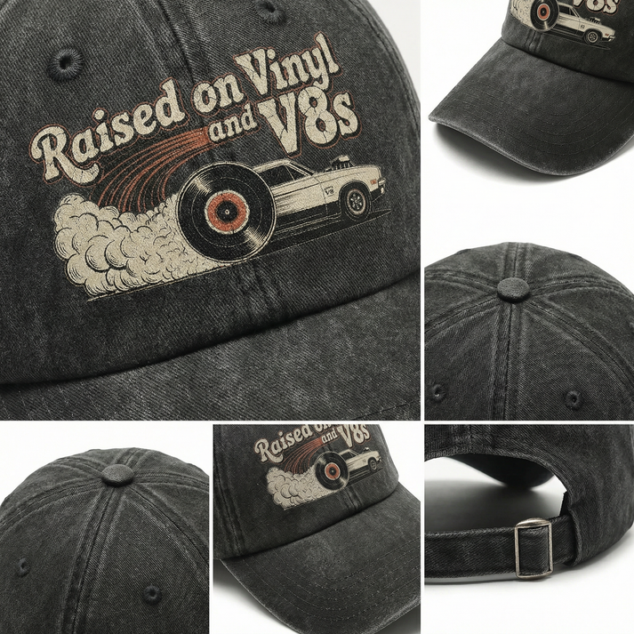 «Oppvokst med vinyl og V8-motorer» – The Gearhead Classic Cap