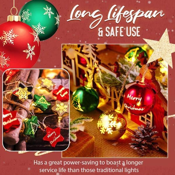 🎁Oplyste juletreglimtpynt