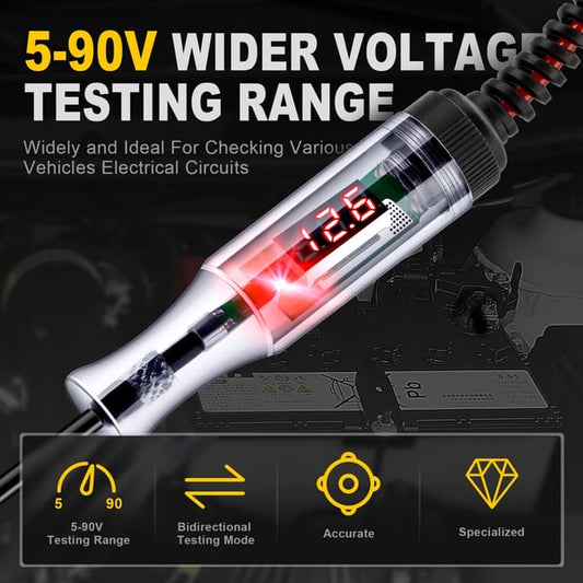 Kraftig 5-90 V digital LED-kretstester