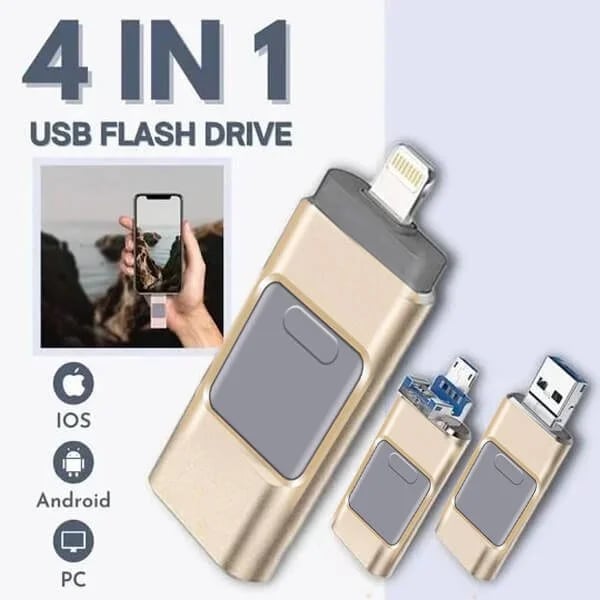 4 i 1 USB-minne - lynrask bildeoverføring