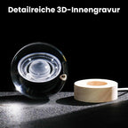 Stjernehimmel 3D mikrolandskap krystallkule