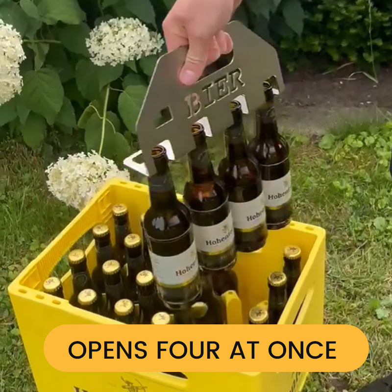 Quad-ølåpneren og -bæreren