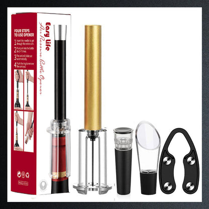 🔥Hotselgende produkt 💥🍾Luftpumpe Korketrekker Vinflaskeåpner Sett