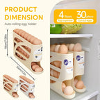 Rullbar oppbevaringsboks for egg