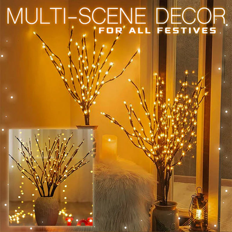 Dekorative LED-belyste grener